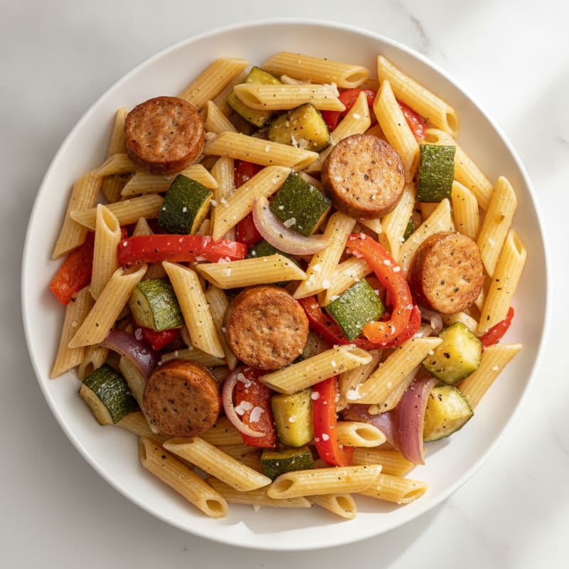 Italian Chicken Sausage & Roasted Vegetable Pasta