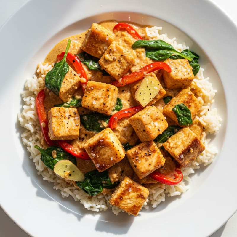 Coconut Cream Chicken Curry with Basmati Rice