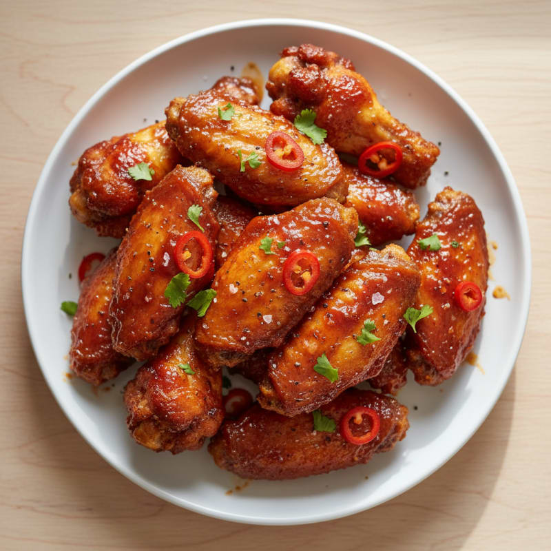 Crispy Chipotle BBQ Chicken Wings