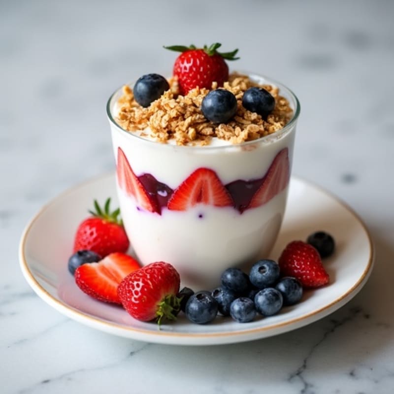 Creamy Greek Yogurt Protein Parfait with Berries