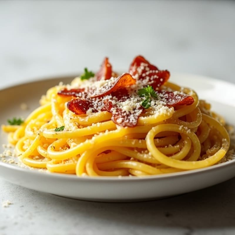 Creamy Turkey Bacon Spaghetti Squash Carbonara