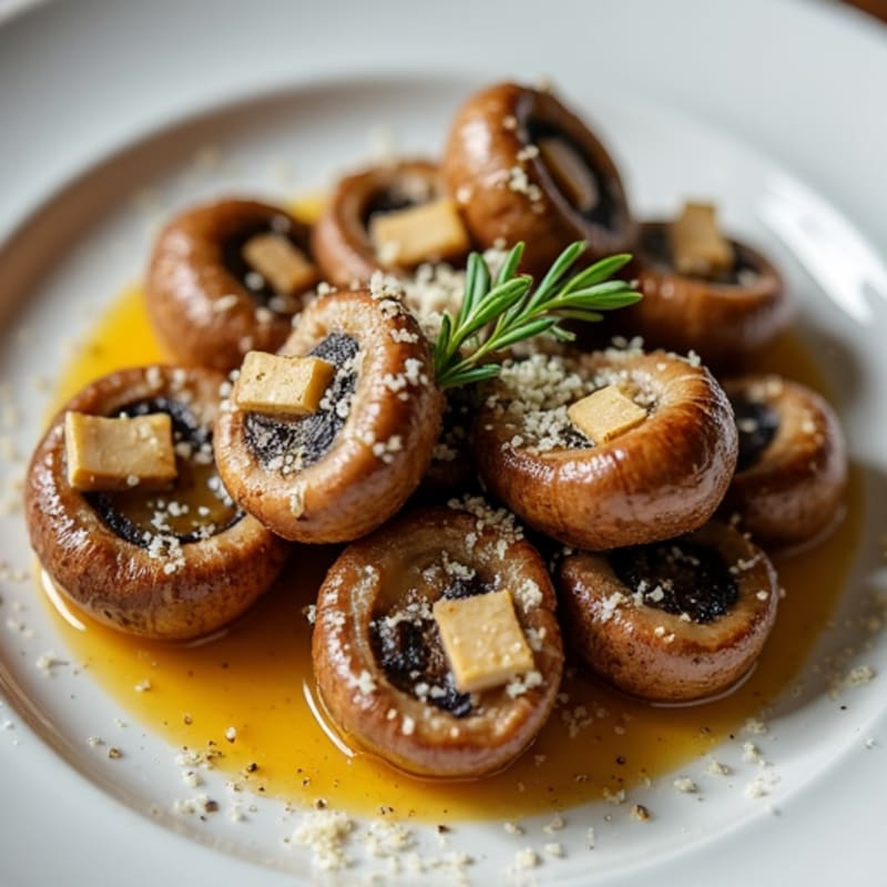 Caramelized Garlic-Butter Roasted Mushrooms