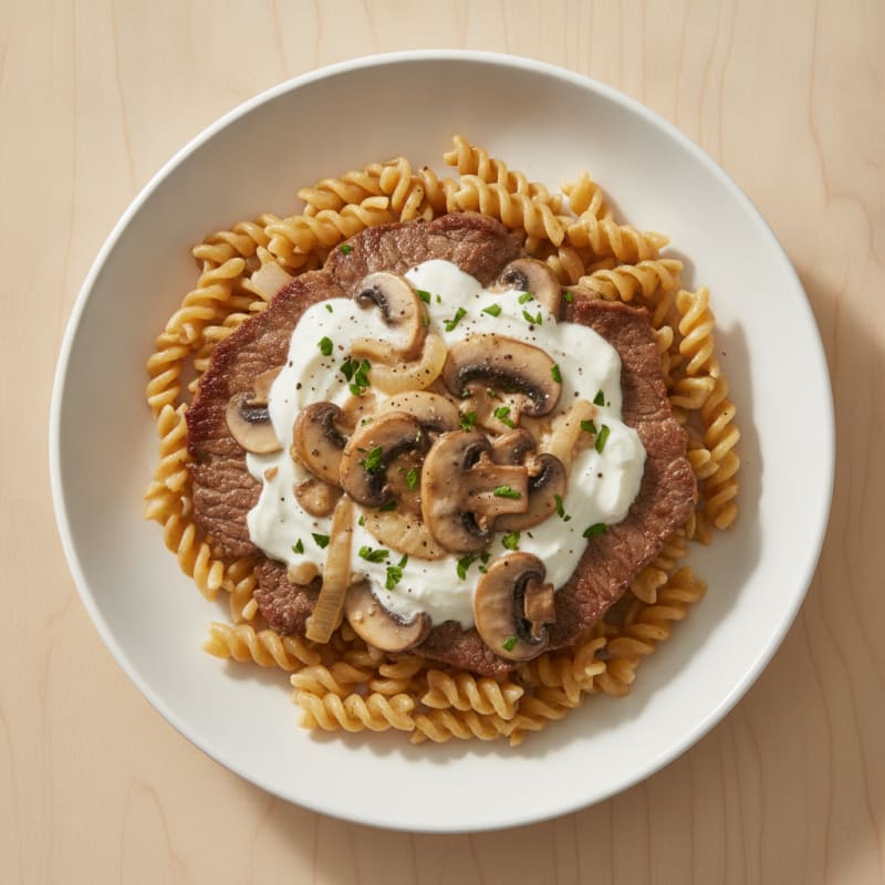 Beef Stroganoff with Mushroom Sauce