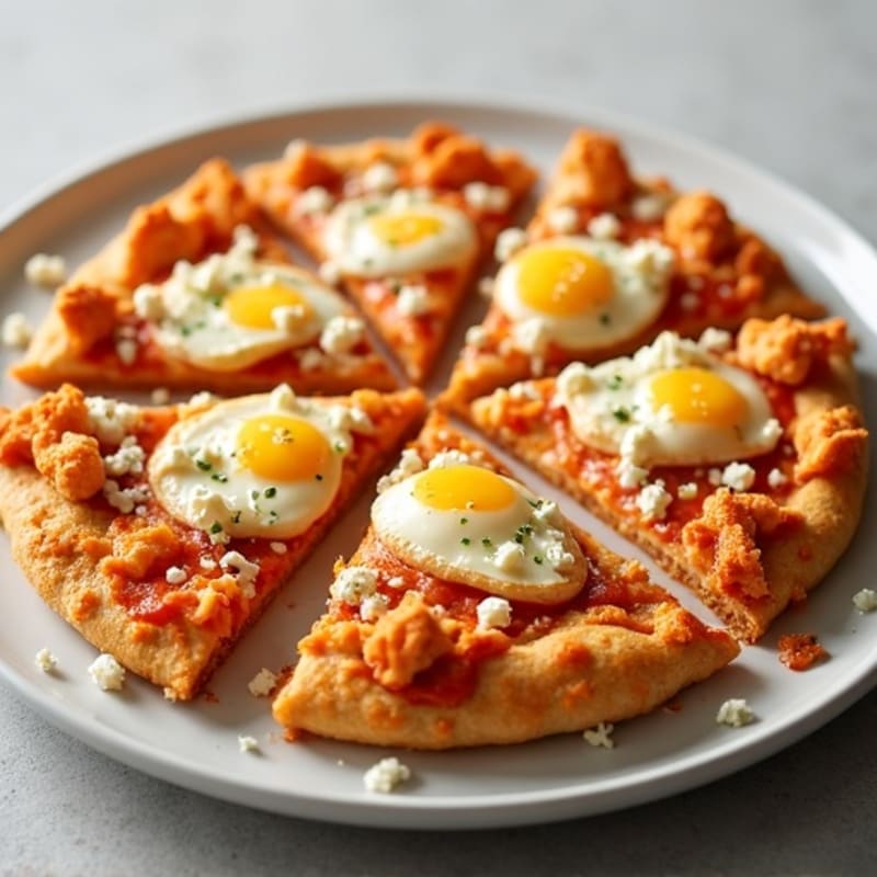 Crispy Cauliflower Crust Buffalo Chicken Pizza