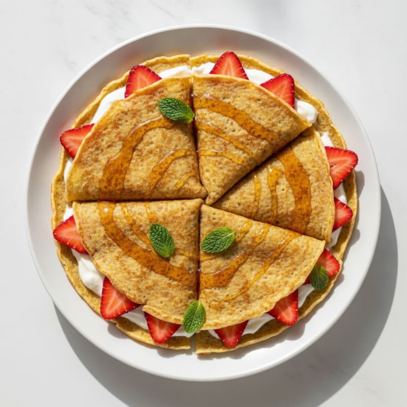 Classic French Crêpes with Fruit