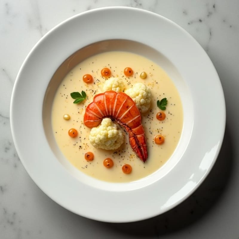 Silky Cauliflower Lobster Bisque