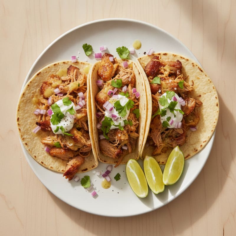 Slow-Cooked Pork Carnitas Tacos