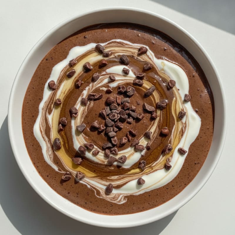 Silky Chocolate Protein Pudding with Greek Yogurt