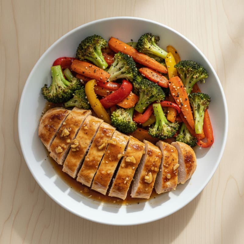 Teriyaki Chicken with Roasted Vegetables