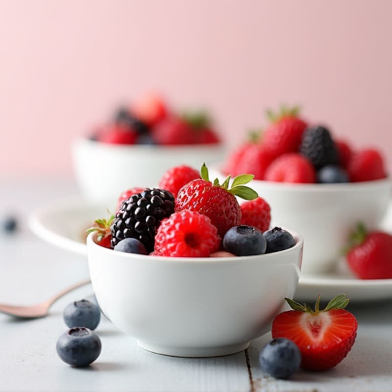 Greek Yogurt with Whey Protein and Fresh Berries