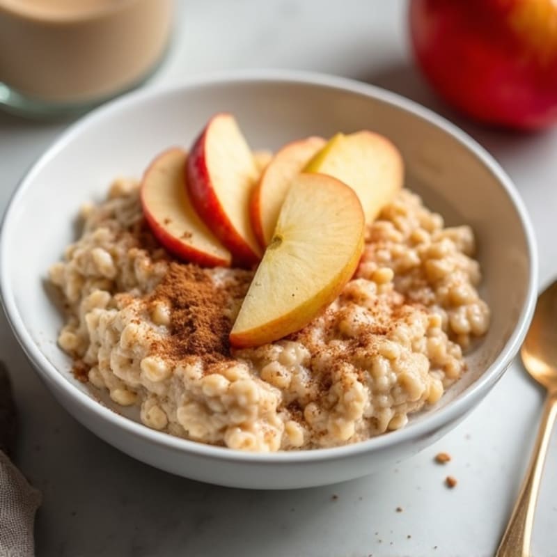 Protein-Packed Creamy Cinnamon Apple Oatmeal