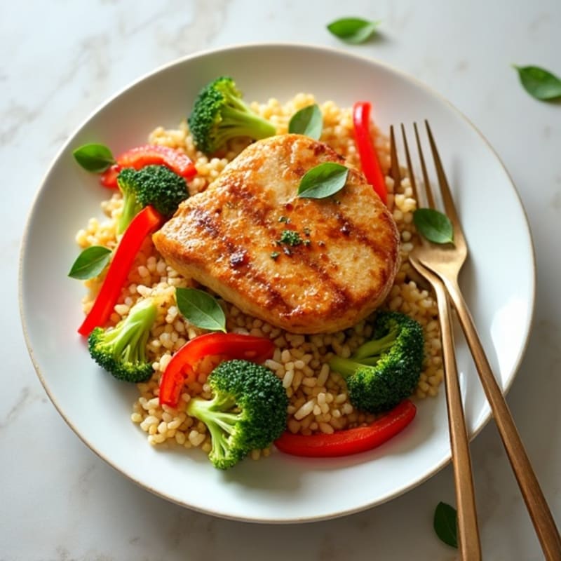 Cauliflower Rice Chicken Stir-Fry