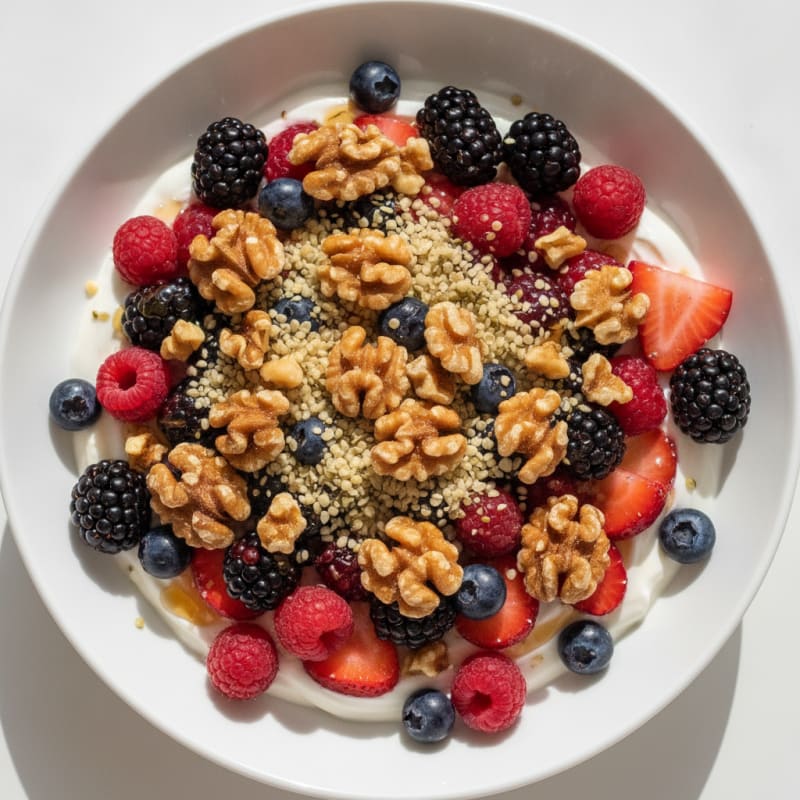 Creamy Protein Yogurt with Mixed Berries