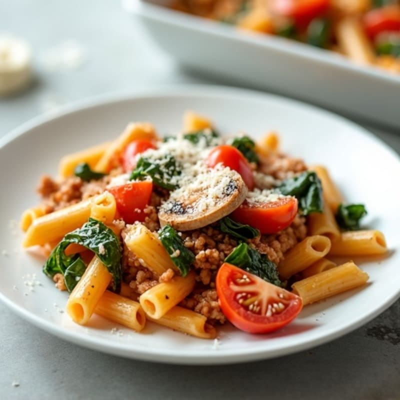 Protein-Packed Turkey and Veggie Baked Ziti