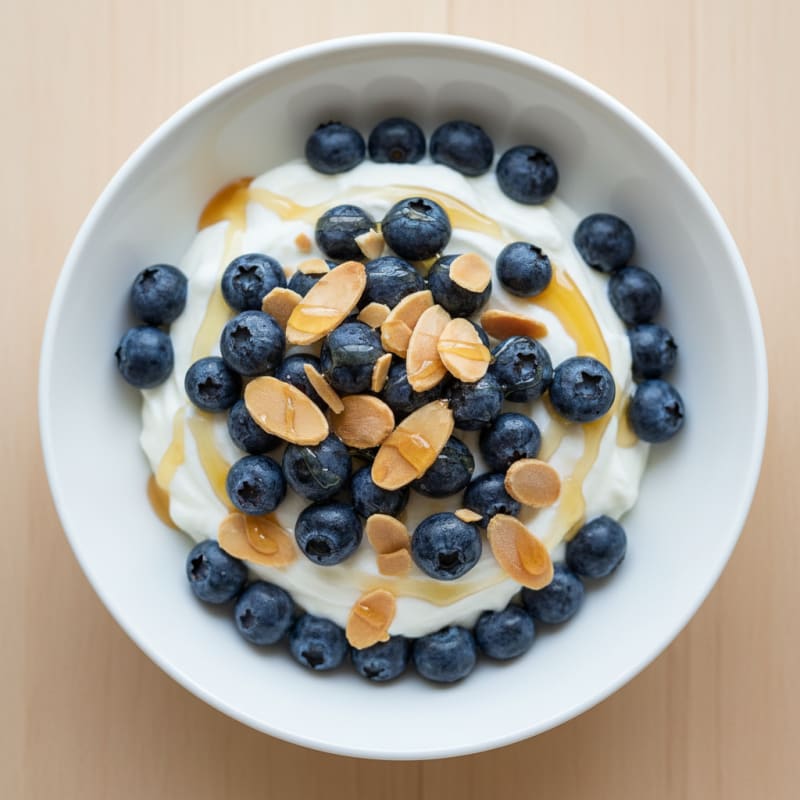 Greek Yogurt Parfait with Berries and Almonds