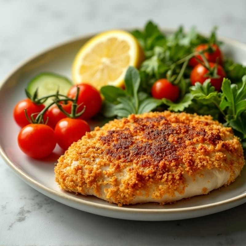 Crispy Spiced Chicken with Lemon-Herb Salad