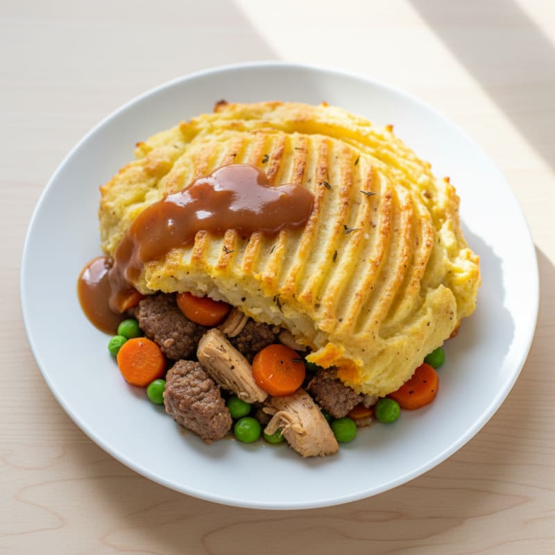 Hearty Beef and Chicken Shepherd's Pie