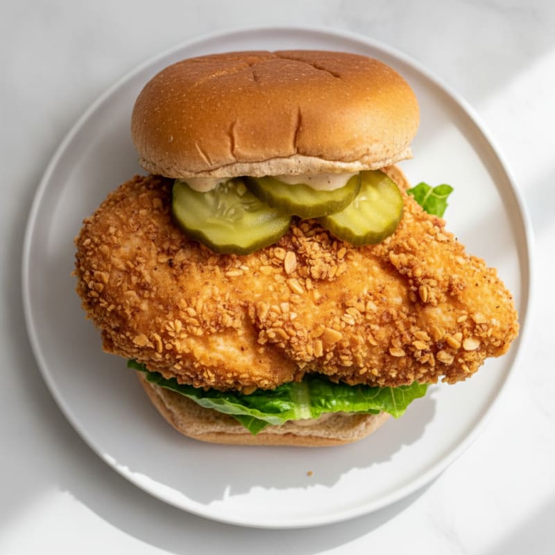 Buttermilk Fried Chicken Sandwich with Pickles