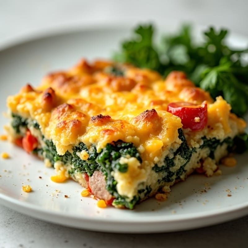 Savory Sausage and Kale Breakfast Casserole