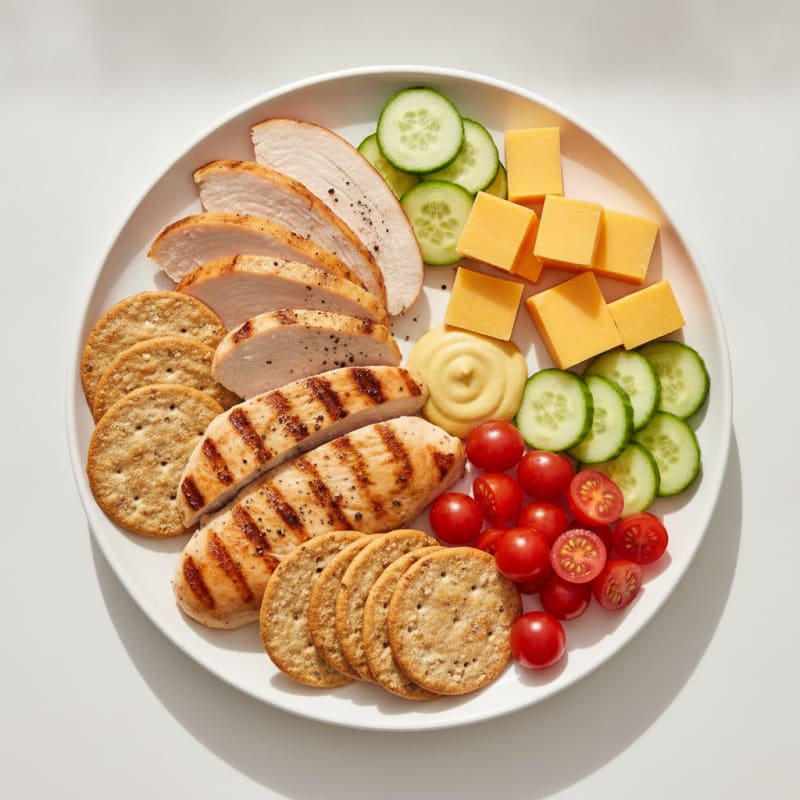 Protein-Packed Turkey and Chicken Charcuterie Board