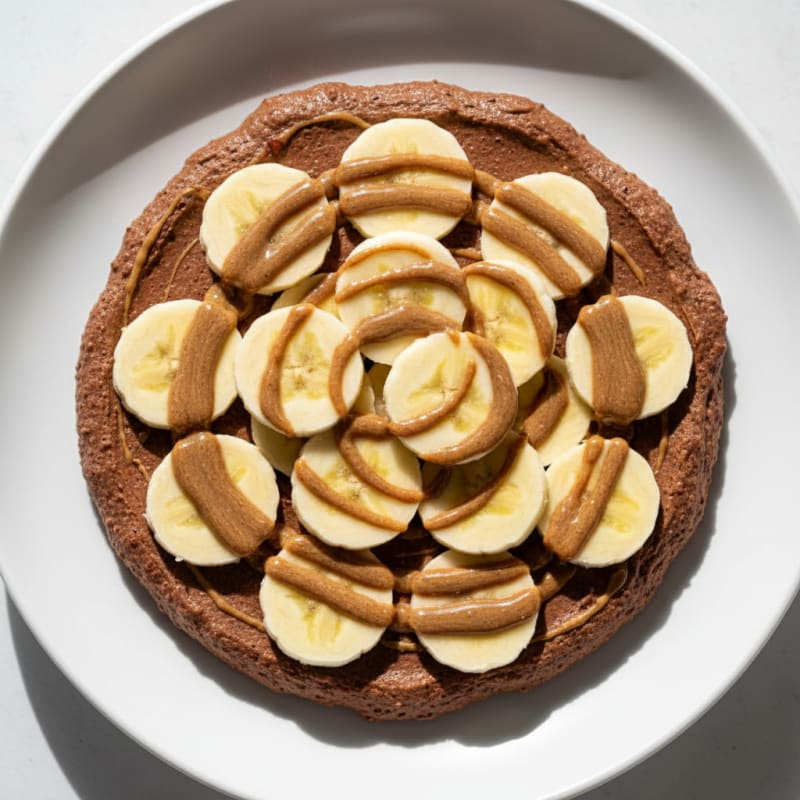 Silky Chocolate Protein Pudding with Sliced Bananas