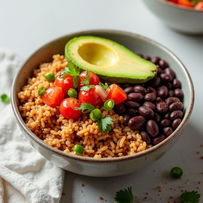 Lean Ground Turkey Taco Bowl with Fresh Salsa and Creamy Avocado