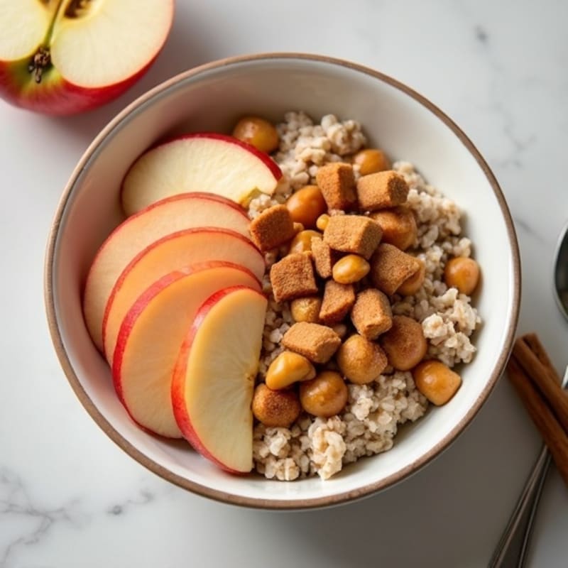 Protein-Packed Cinnamon Apple Oatmeal Bowl