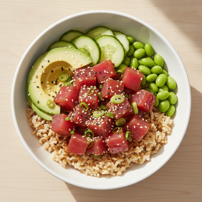Hawaiian Ahi Tuna Poke Bowl