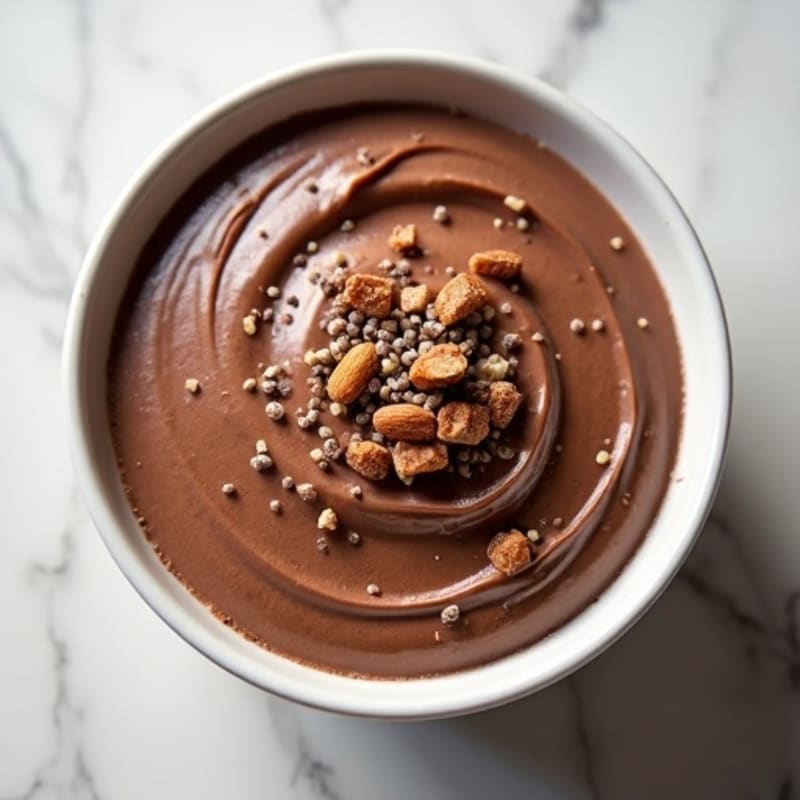 Silky Chocolate Protein Pudding with Chia and Greek Yogurt