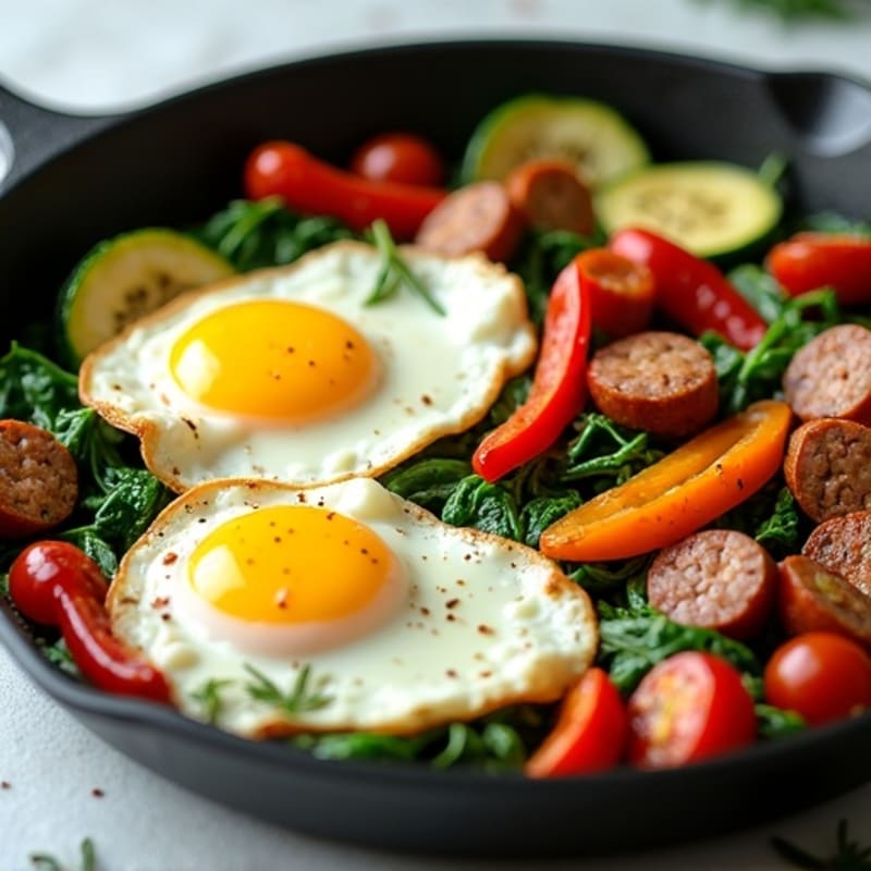 Sheet Pan Eggs with Roasted Veggies