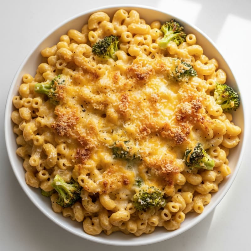 Baked Macaroni with Three Cheeses