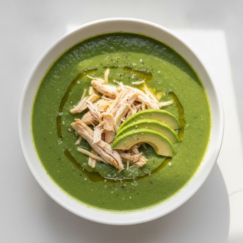 Vibrant Green Vegetable Soup