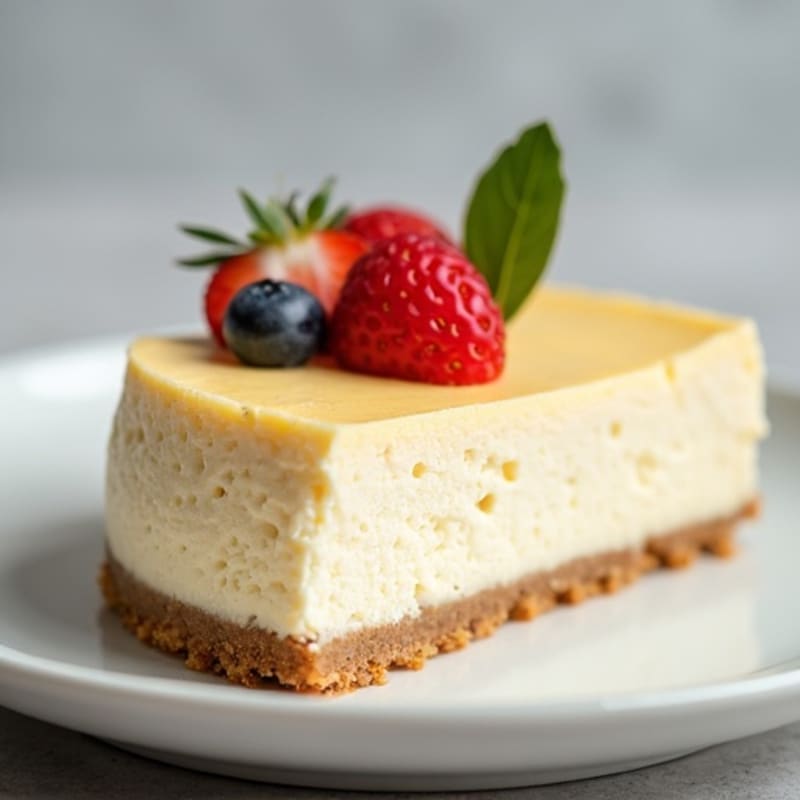 Creamy Greek Yogurt Protein Cheesecake