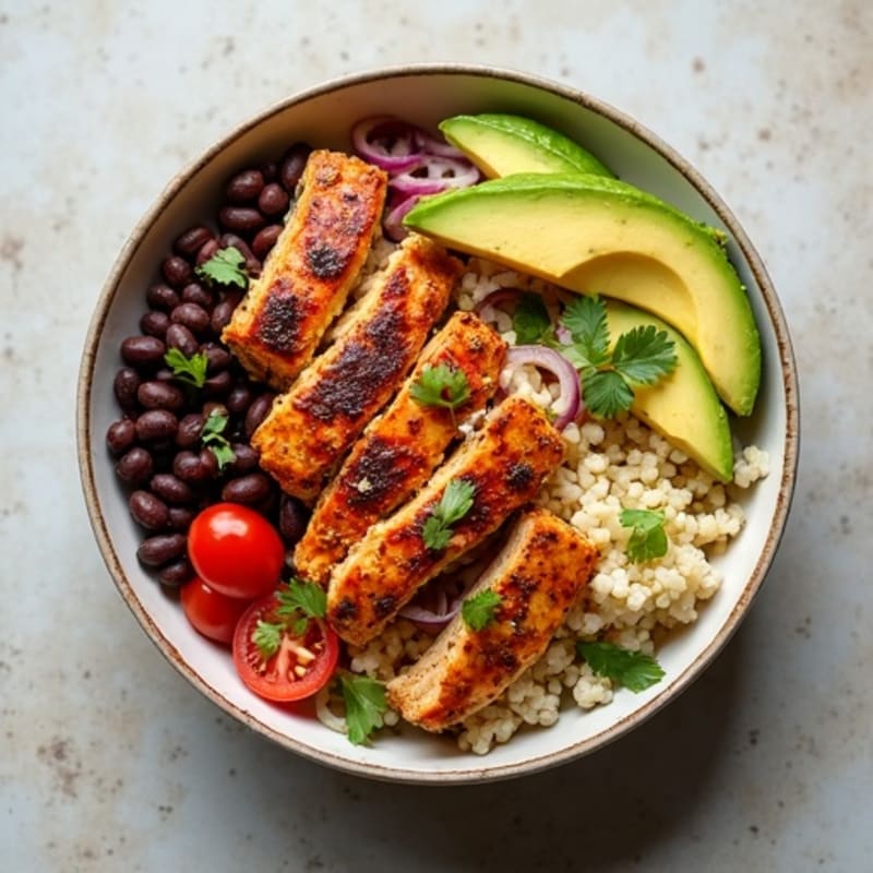 Smoky Shredded Chicken Tinga Bowl