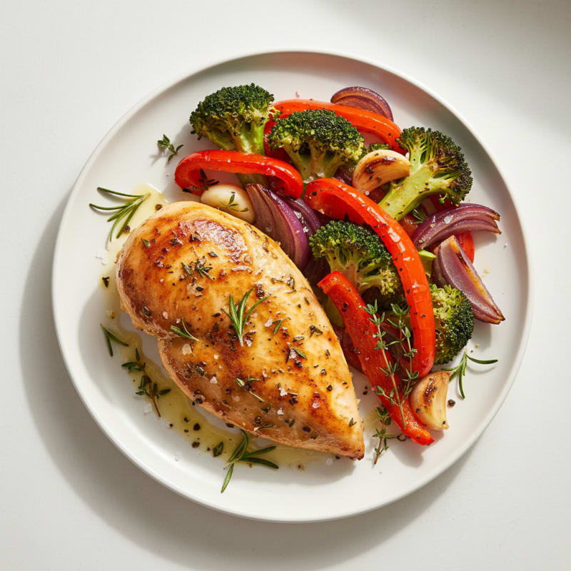 Herb-Roasted Chicken with Roasted Vegetables