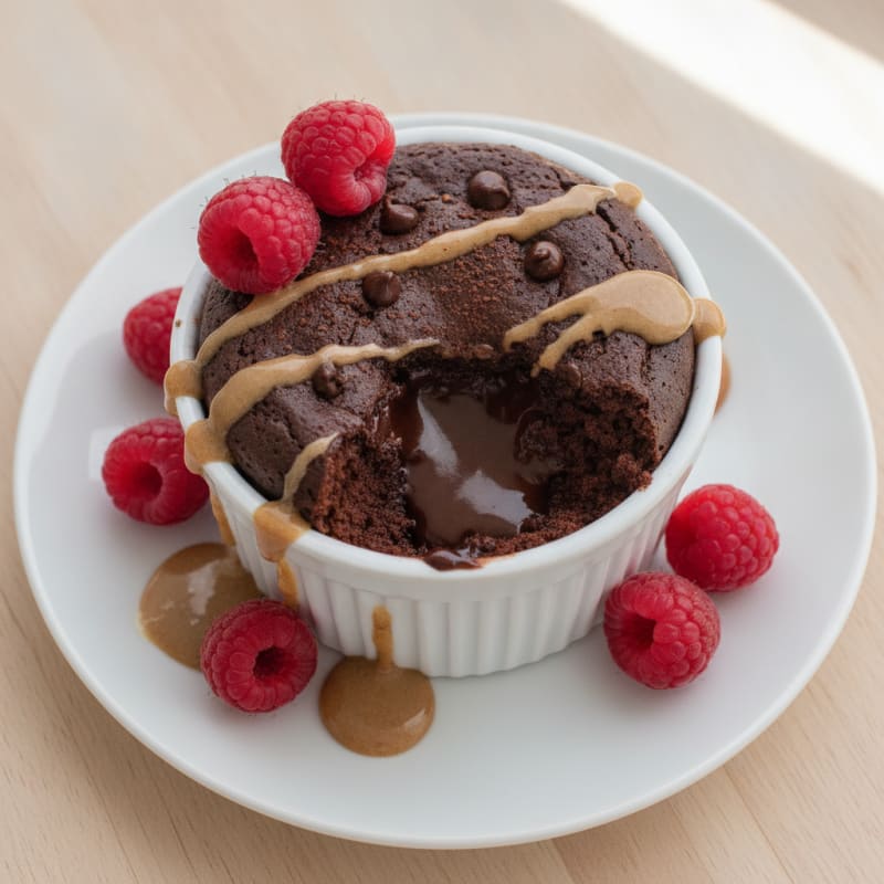 Dark Chocolate Protein Mug Cake