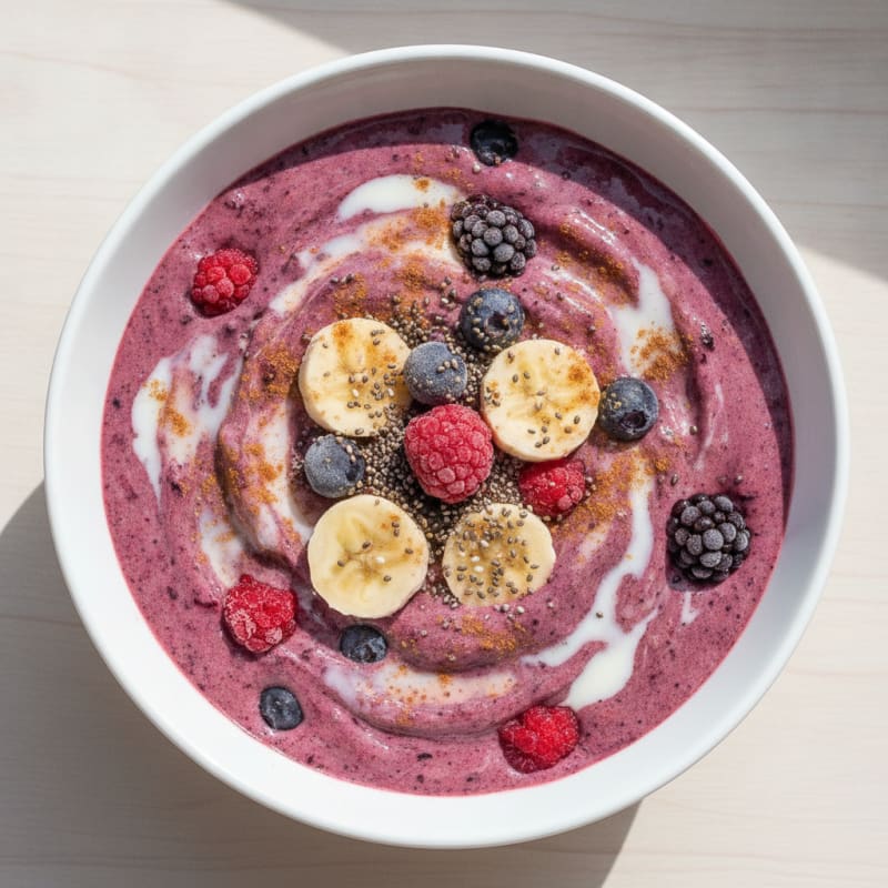 Berry Banana Protein Smoothie