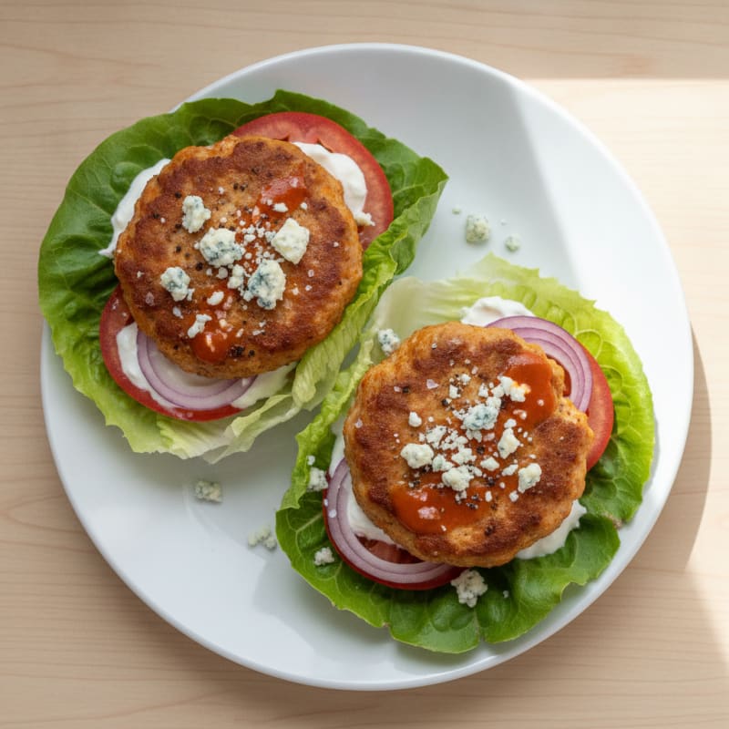 Buffalo Blue Cheese Burgers