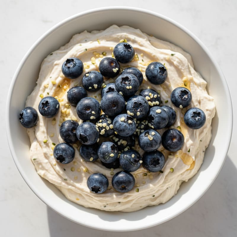 Silky Greek Yogurt Protein Pudding with Berries