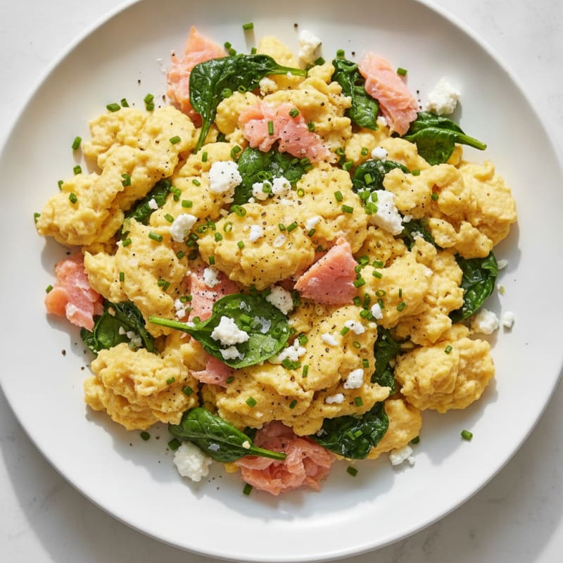 Salty Three-Egg Breakfast Scramble