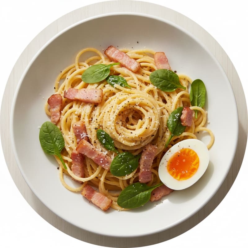 Classic Carbonara with Pancetta and Egg