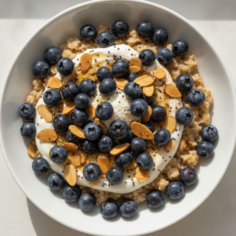 Blueberry Almond Oatmeal Power Bowl