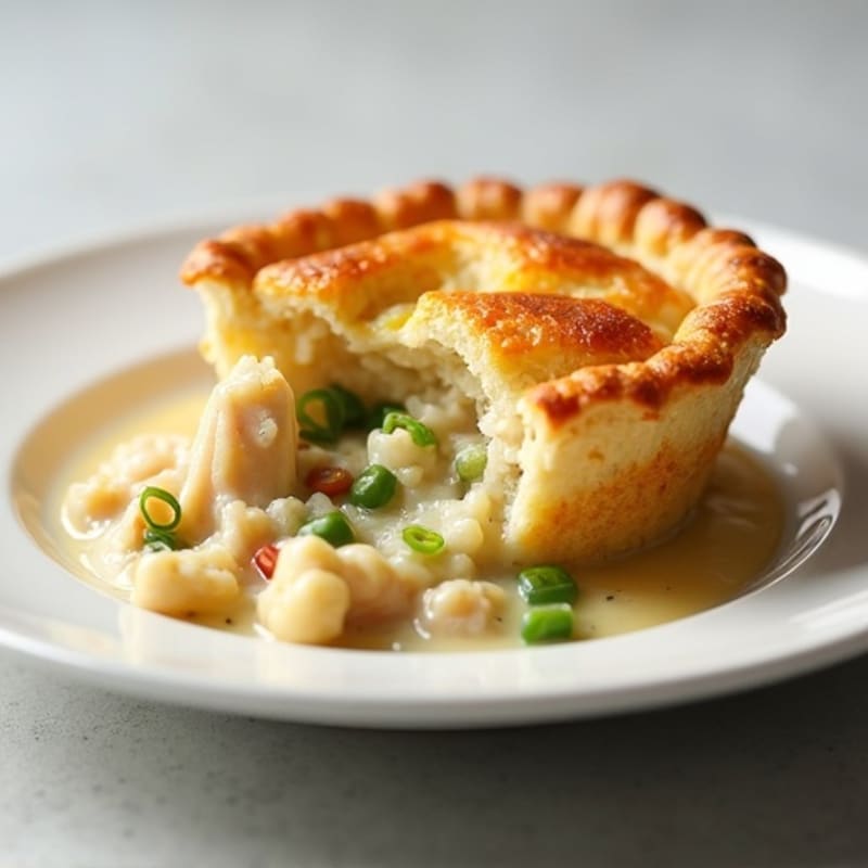 Creamy Cauliflower-Crust Chicken Pot Pie