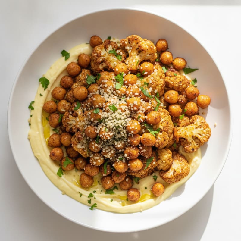 Roasted Vegetable and Chickpea Bowl