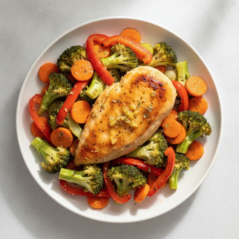 Lemon Herb Chicken with Roasted Vegetables