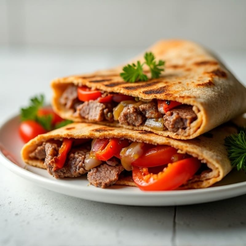 Crispy Lean Steak and Veggie Whole Wheat Quesadillas