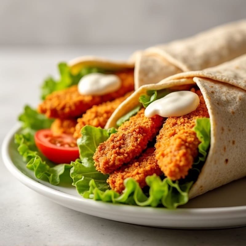 Crispy Buffalo Ranch Chicken Wrap