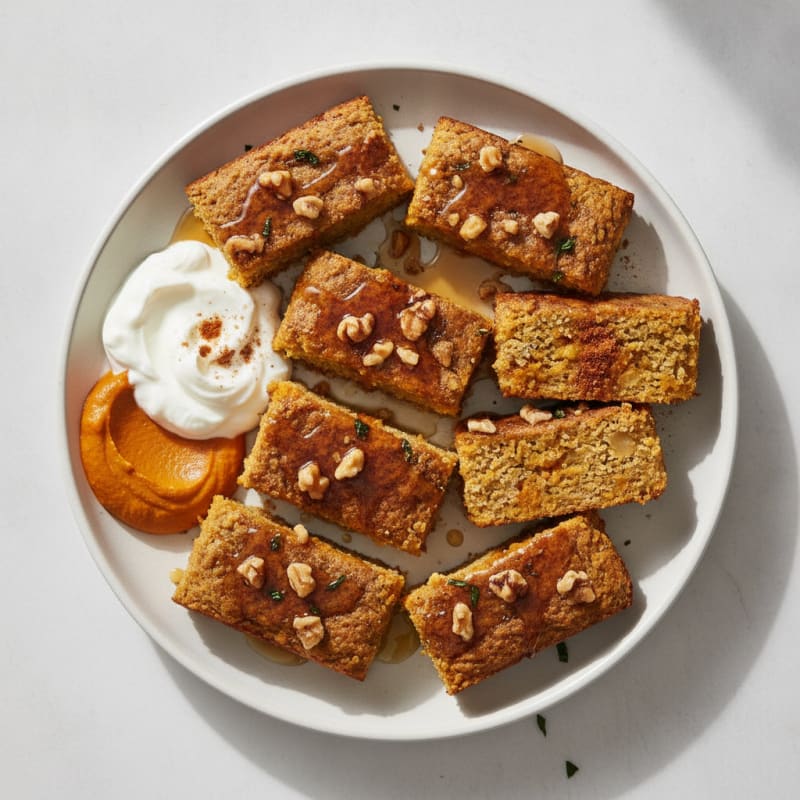 Greek Yogurt Protein Pumpkin Bars