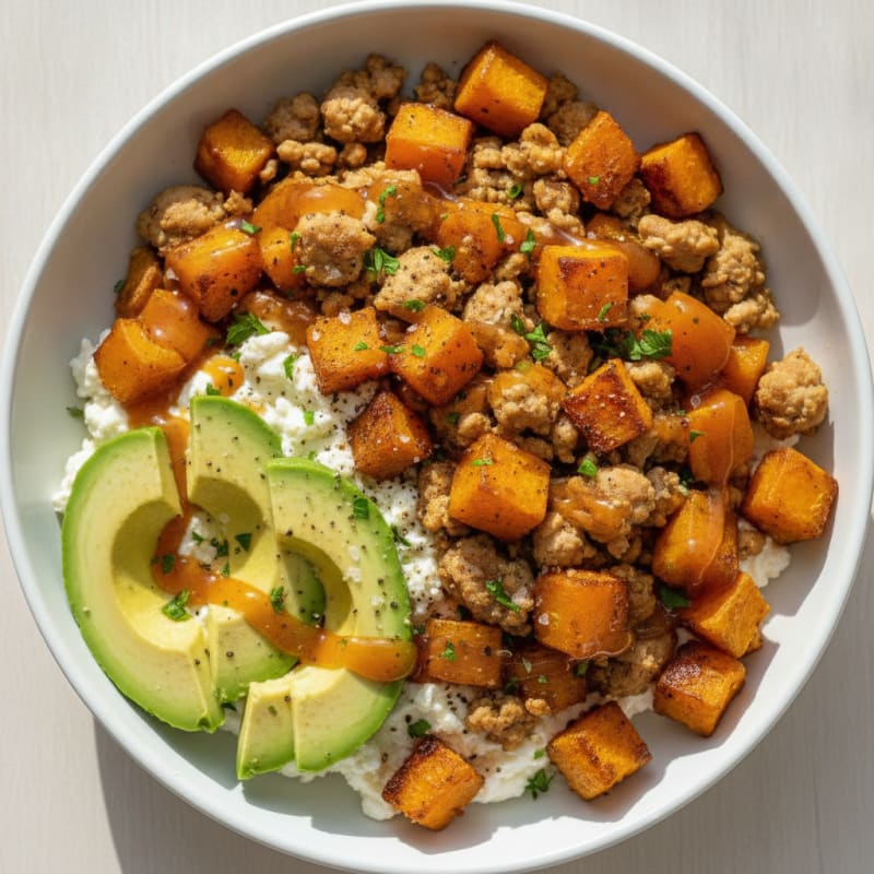 Hot Honey Chicken and Butternut Bowl