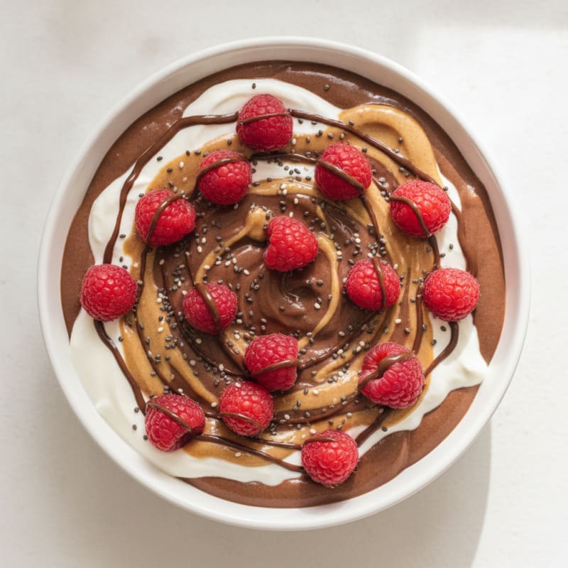 Silky Chocolate Protein Pudding with Greek Yogurt